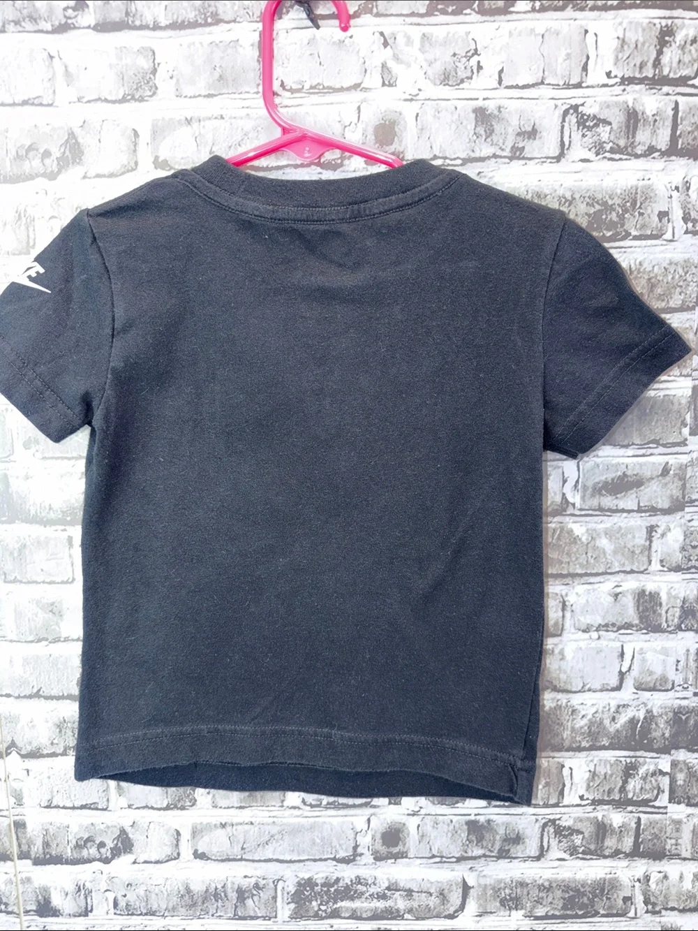 Nike Black Short Sleeve Tee with Multicolor Drip Swoosh